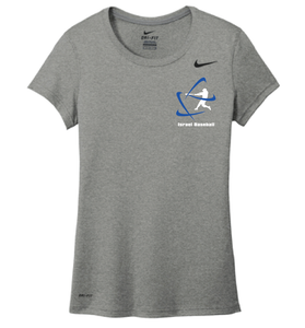 Women's NIKE® Dri-Fit Short Sleeve T-Shirt - Royal Blue, Carbon Gray (Small Logo)