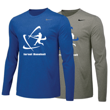 Load image into Gallery viewer, Men&#39;s NIKE® Dri-Fit Long Sleeve T-Shirt - Royal Blue, Carbon Gray (Large Logo)