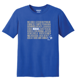 Youth Israel Short Sleeve T-Shirt - Blue